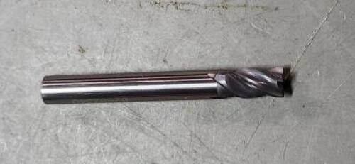 DESCRIPTION: (3) SOLID CARBIDE CHAMFER END MILL BRAND/MODEL: ACCUPRO 82892340 SIZE: 1/4" DIA 3/8" LOC 0.01" CHAMFER RETAIL$: 43.04 EA QTY: 3
