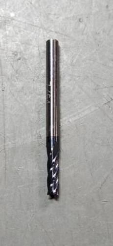 DESCRIPTION: (1) SOLID CARBIDE SQ END MILL BRAND/MODEL: ACCUPRO 01982206 SIZE: 7/64" DIA 3/8" LOC 1/8" SD QTY: 1