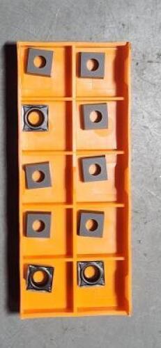 DESCRIPTION: (10) SCMT CARBIDE TURNING INSERTS BRAND/MODEL: HERTEL SCMT32.51EN RETAIL$: $82.30 QTY: 10