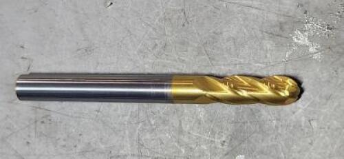 DESCRIPTION: (1) SOLID CARBIDE BALL END MI BRAND/MODEL: HERTEL 74610643 SIZE: 1/4" DIA 3/4" LOC QTY: 1