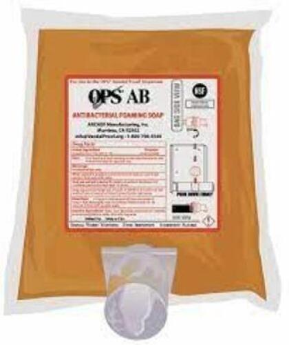 DESCRIPTION: (2) BAGS OF ANTI BAC FOAMING SOAP BRAND/MODEL: OPS #061916 RETAIL$: $21.89 TOTAL SIZE: 1000 ML QTY: 2
