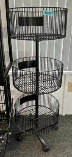 MERCHANDISE RACK ON WHEELS