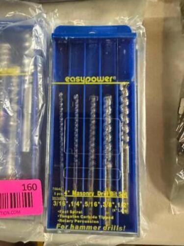 (4) - 4" MASONRY DRILL BIT SETS