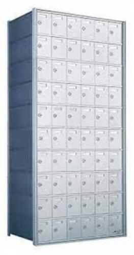 DESCRIPTION: (1) WALL MOUNTED MAILBOX UNIT BRAND/MODEL: NATIONAL MAILBOXES INFORMATION: HORIZONTAL SIZE: 60 DOOR RETAIL$: $2587.50 EA QTY: 1