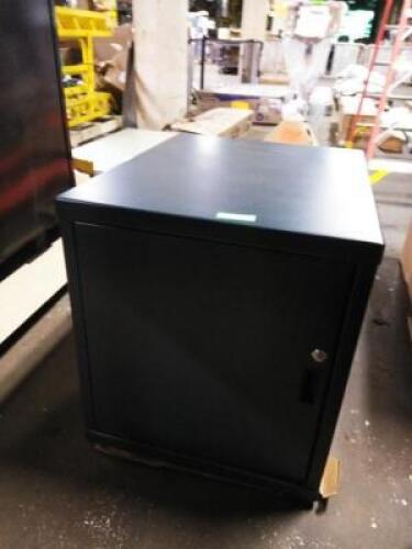 DESCRIPTION: (1) LOCKING HEAVY DUTY SAFE BRAND/MODEL: COMPAX NATIONAL INFORMATION: GRAY, STEEL, KEYS INCLUDED SIZE: 29" D X 24" W X 26" H RETAIL$: $51