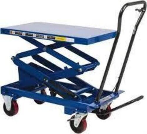 DESCRIPTION: (1) HYDRAULIC SCISSOR LIFT BRAND/MODEL: WORKSMART #WS-MH-LFTB2-102 INFORMATION: BLUE SIZE: 770 LBS CAPACITY RETAIL$: $1539.27 EA QTY: 1