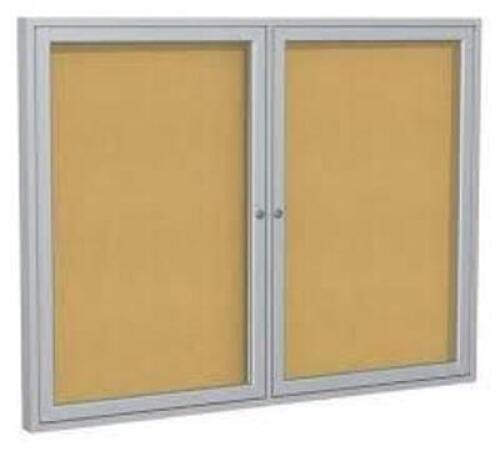 DESCRIPTION: (1) LOCKING ENCLOSED BULLETIN BOARD WITH KEY BRAND/MODEL: GHENT #PA23648K INFORMATION: ALUMINUM FRAME, ACRYLIC FRONT SIZE: 36" X 48" RETA