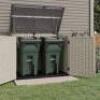DESCRIPTION: (1) OUTDOOR STORAGE SHED, HORIZONTAL STOW-AWAY BRAND/MODEL: SUNCAST #BMS4700X INFORMATION: WHITE AND GRAY RETAIL$: $495.00 EA QTY: 1
