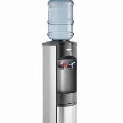 DESCRIPTION: (1) WATER COOLER WITH HOT WATER SPIGOT BRAND/MODEL: WATER SOLUTIONS #RS210 INFORMATION: STAINLESS STEEL BODY RETAIL$: $75.00 EA QTY: 1