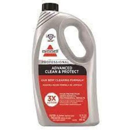 DESCRIPTION: (4) ADVANCED CLEAN AND PROTECT CARPET CLEANER BRAND/MODEL: BISSELL #49G5-1 RETAIL$: $19.95 EA SIZE: 52 FL OZ QTY: 4
