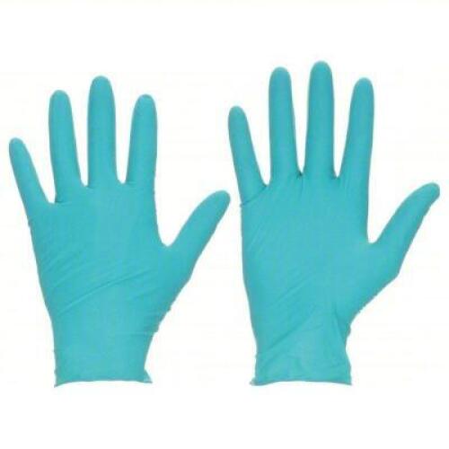 DESCRIPTION: (4) BOXES OF (100) NITRILE ROBUST GLOVES BRAND/MODEL: TOUCHNTUFF #92-600 INFORMATION: BLUE/GREEN SIZE: MEDIUM 7-1/2 - 8 RETAIL$: $44.00 E