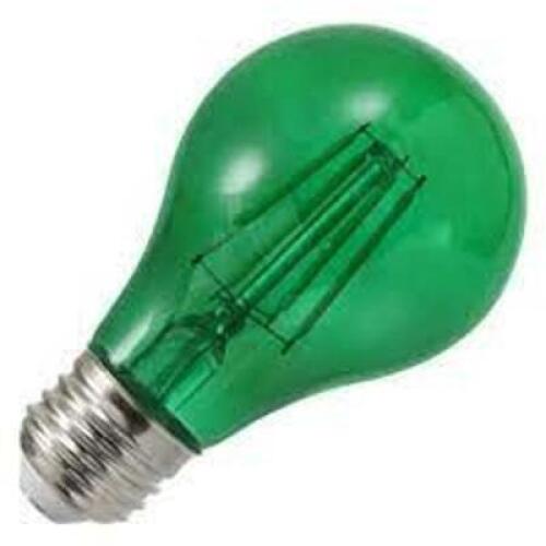 DESCRIPTION: (6) LED LIGHT BULBS BRAND/MODEL: SYLVANIA #40303-2 INFORMATION: GREEN LIGHTS SIZE: A19, E26 SOFT GLASS RETAIL$: $5.99 EA QTY: 6
