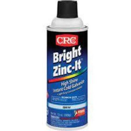 DESCRIPTION: (6) HIGH SHINE INSTANT COLD GALVANIZE CORROSION INHIBITOR BRAND/MODEL: CRC BRIGHT ZINC-IT RETAIL$: $20.50 EA SIZE: 13 OZ QTY: 6