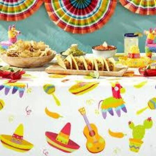 DESCRIPTION: (3) TACO PARTY KIT BRAND/MODEL: BLUE PANDA INFORMATION: MEXICAN TACO THEME SIZE: SERVES 242 RETAIL$: $28.95 EA QTY: 3