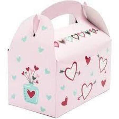 DESCRIPTION: (4) CARDBOARD VALENTINES BOXES BRAND/MODEL: BLUE PANDA INFORMATION: VALENTINES DAY, PINK RETAIL$: $16.99 EA QTY: 4