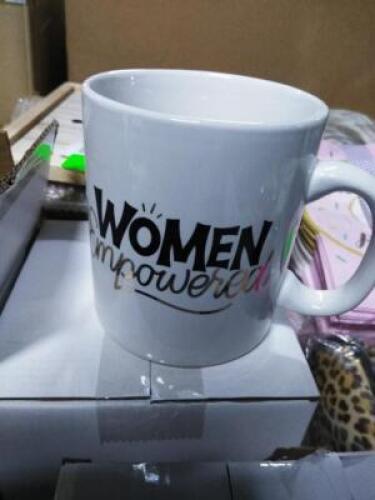 DESCRIPTION: (1) COFFEE MUG BRAND/MODEL: WOMEN EMPOWERED INFORMATION: WHITE SIZE: 12 OZ QTY: 1