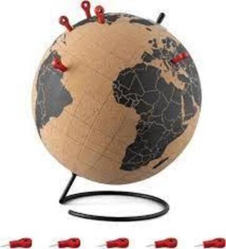 DESCRIPTION: (1) CORK GLOBES FOR DECOR BRAND/MODEL: NAVARIS INFORMATION: WITH PINS RETAIL$: $35.99 EA QTY: 1