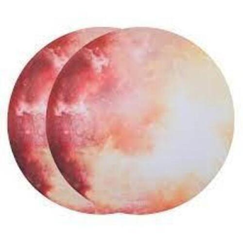 DESCRIPTION: (5) PACKS OF (2) MOUSE PADS BRAND/MODEL: INSTEN INFORMATION: PINK AND WHITE GALAXY SIZE: ROUND RETAIL$: $8.99 PER PAD QTY: 5