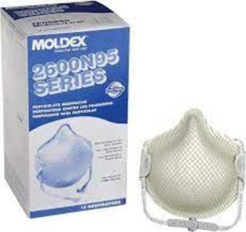 DESCRIPTION: (3) BOXES OF (15) PARTICULATE RESPIRATOR BRAND/MODEL: MOLDEX #2600N95 INFORMATION: WHITE RETAIL$: $39.19 EA QTY: 3