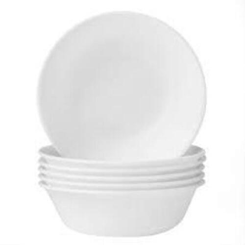 DESCRIPTION: (6) SOUP/CEREAL BOWL BRAND/MODEL: CORELLE VITRELLE INFORMATION: WHITE RETAIL$: $16.99 TOTAL QTY: 6