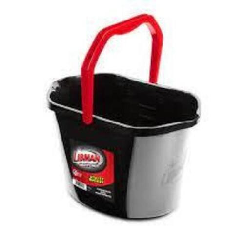 DESCRIPTION: (1) HEAVY DUTY UTILITY BUCKET BRAND/MODEL: LIBMAN INFORMATION: BLACK SIZE: 3.5 GALLONS RETAIL$: $22.00 EA QTY: 1