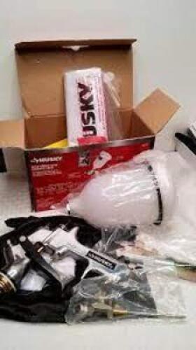 DESCRIPTION: (1) GRAVITY FEED SPRAY GUN BRAND/MODEL: HUSKEY RETAIL$: $70.00 EA QTY: 1