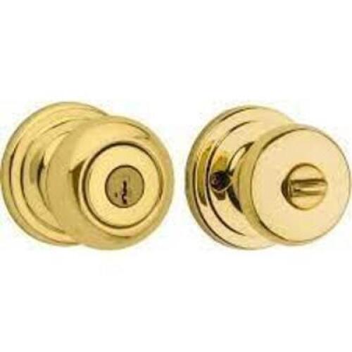 DESCRIPTION: (1) DEADBOLT ENTRY KNOBSET BRAND/MODEL: KWIKSET #97402-734 RETAIL$: $25.00 EA QTY: 1