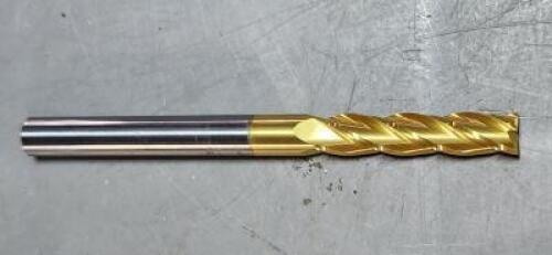 DESCRIPTION: (1) SOLID CARBIDE SQ END MILL BRAND/MODEL: HERTEL 88250196 SIZE: 1/4" DIA 1-1/8" LOC RETAIL$: $27.87 QTY: 1