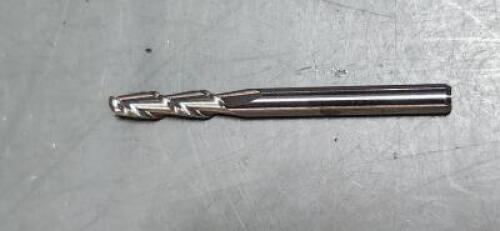 DESCRIPTION: (1) SOLID CARBIDE CORNER RADIUS END MILL BRAND/MODEL: ACCUPRO 73295057 SIZE: 1/8" DIA 1/2" LOC 0.03" RAD QTY: 1