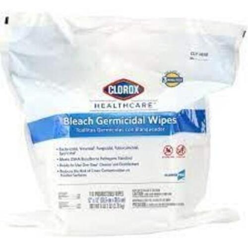 DESCRIPTION: (1) CASE OF (2) HEALTHCARE BLEACH GERMICIDAL WIPES REFILL BRAND/MODEL: CLOROX #30359 RETAIL$: $52.70 EA QTY: 1