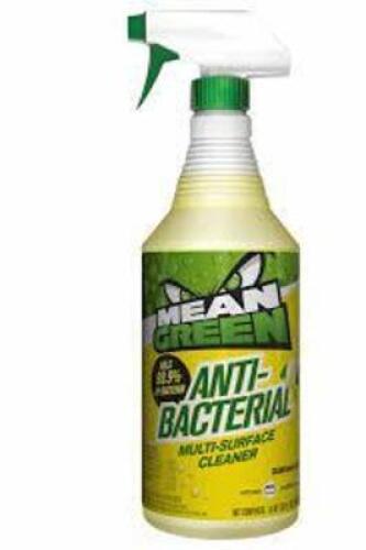 DESCRIPTION: (6) ANTIBACTERIAL MULTI SURFACE CLEANER BRAND/MODEL: MEAN GREEN #56JF18 SIZE: 32 OZ RETAIL$: $5.00 EA QTY: 6