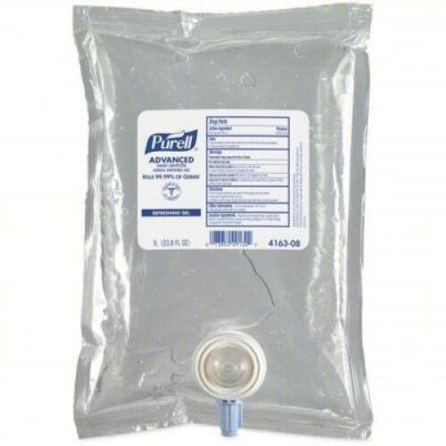 DESCRIPTION: (8) HAND SANITIZER REFILLBRAND/MODEL: PURELL #60LY62SIZE: 1000 MLRETAIL$: $100.00 TOTALQTY: 8