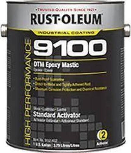 DESCRIPTION: (1) DTM EPOXY MASTIC BRAND/MODEL: RUST-OLEUM 9100 INFORMATION: FAST CURE ACTIVATOR SIZE: 1 GALLON, PART 1 RETAIL$: 489.23 EA QTY: 1