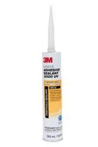 DESCRIPTION: (6) ADHESIVE SEALANT 3000 UV BRAND/MODEL: 3M MARINE INFORMATION: BLACK SIZE: 10 OZ RETAIL$: $15.25 EA QTY: 6