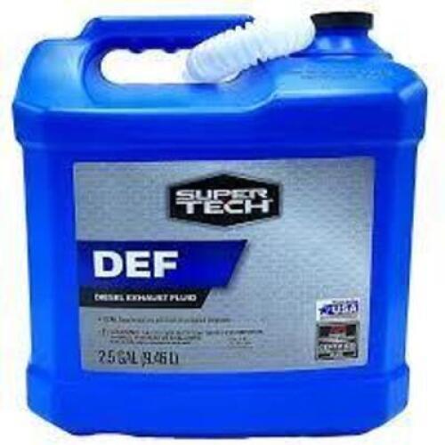 DESCRIPTION: (2) DIESEL EXHAUST FLUID BRAND/MODEL: SUPER TECH SIZE: 2.5 GALLON RETAIL$: $11.38 EA QTY: 2