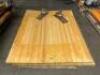 WORK TABLE TOP WITH (2) MOUNTED VICES