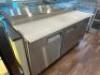 BISON 67" REFRIGERATED PREP COOLER.
