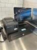 (2) TERMINAL SQUARE POS SYSTEM W/ (2) TABLETS, (2) CASH DRAWERS, AND (2) TICKET PRINTERS.