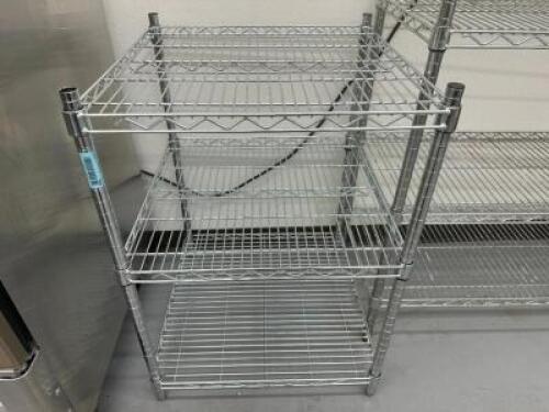 24" X 24" THREE TIER WIRE SHELF