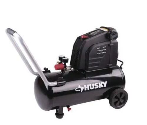 DESCRIPTION: (1) OIL FREE AIR COMPRESSOR BRAND/MODEL: HUSKEY INFORMATION: 8 GALLON RETAIL$: $159.00 EA QTY: 1