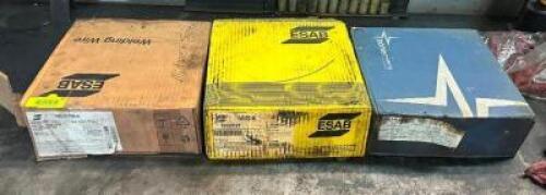 (3) BOXES OF WELDING WIRE.