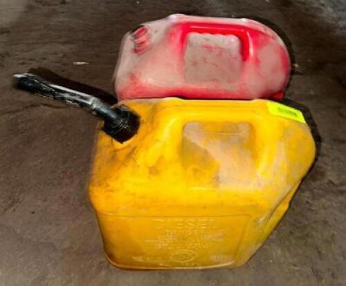 (2) 5 GALLON PLASTIC FUEL TANKS