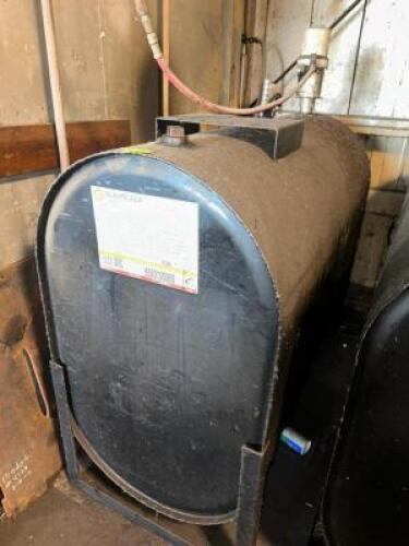 300 GALLON OIL TANK W/ ELECTRIC PUMP/