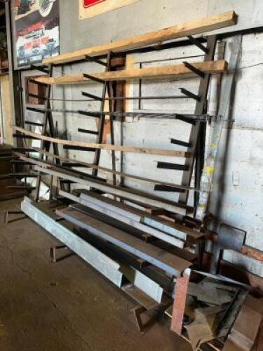 10' METAL MATERIAL TREE W/ CONTENTS
