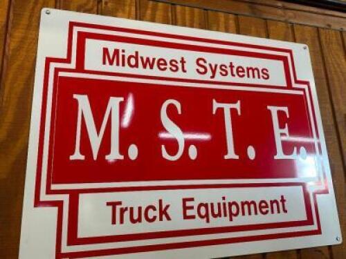3' MSTE METAL SIGN