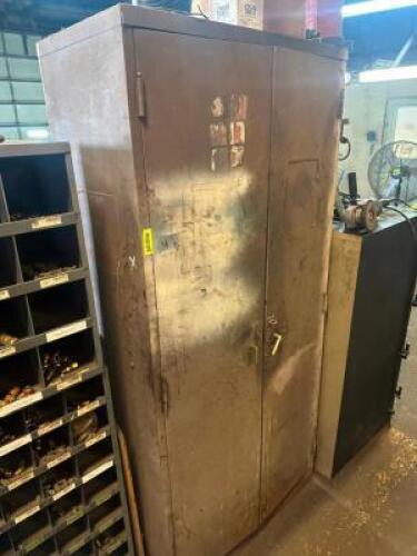 TWO DOOR METAL STORAGE CABINET