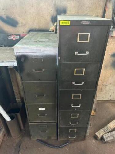 (2) METAL FILE CABINETS.