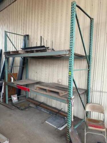 10' X 42" PALLET RACKING SECTION W/ (4) CROSS BEAM