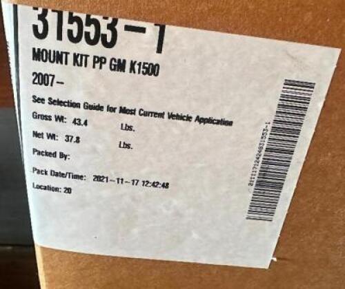 WESTERN 31553-1 MOUNT KIT PP GM K1500 2007-