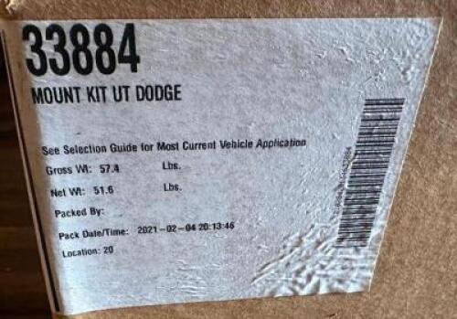 WESTERN 63883-2 MOUNT KIT UT DODGE #969 2500/3500 2003-